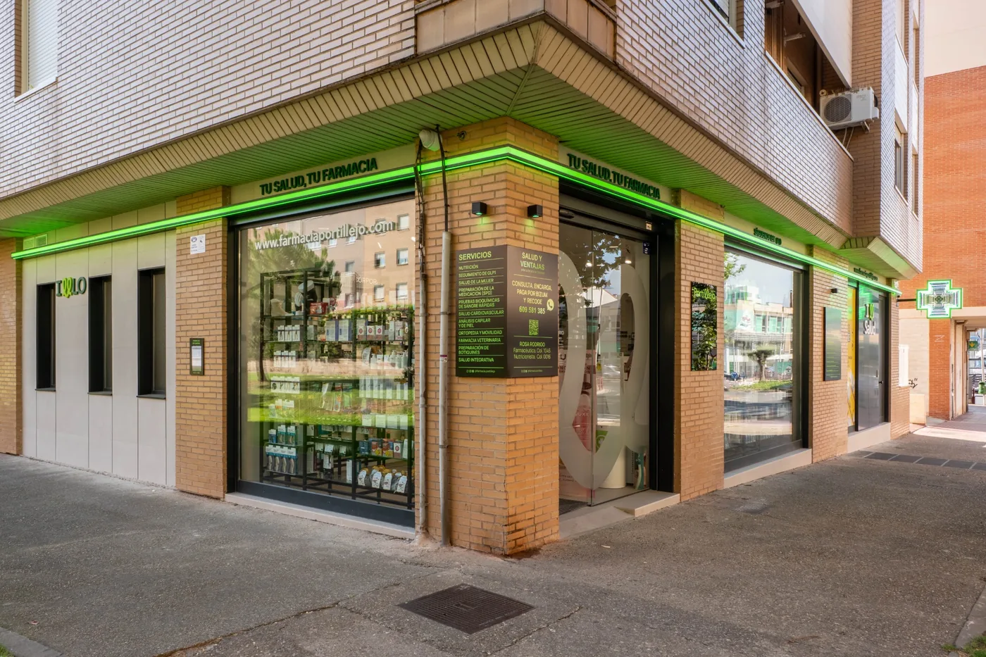 Fachada de Farmacia Portillejo en Logroño